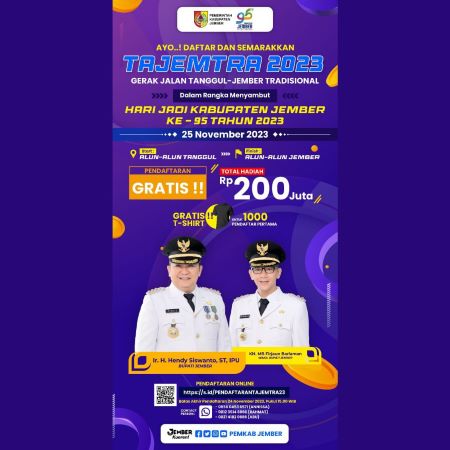 Daftarkan dan Jadilah Bagian dari Kemeriahan Tajemtra Sabtu, 25 November 2023